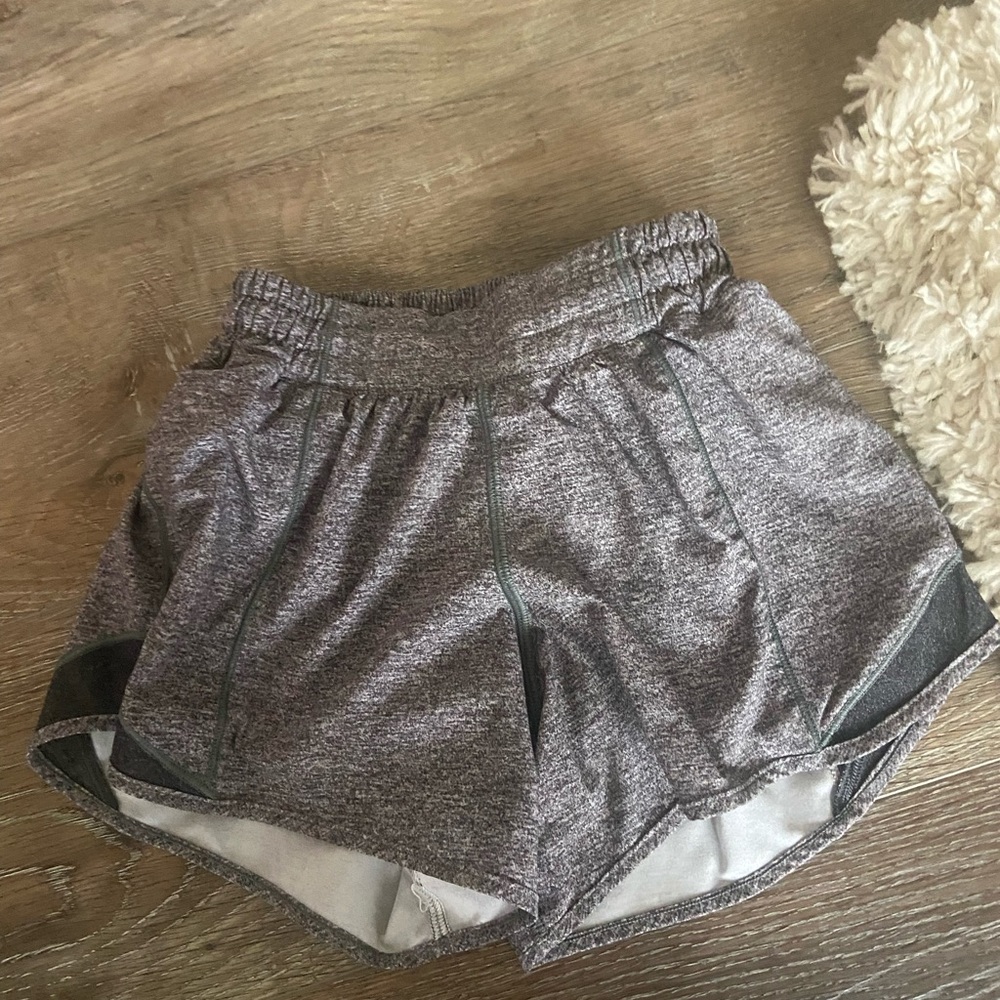 Lululemon Grey Hotty Hot shorts 2.5